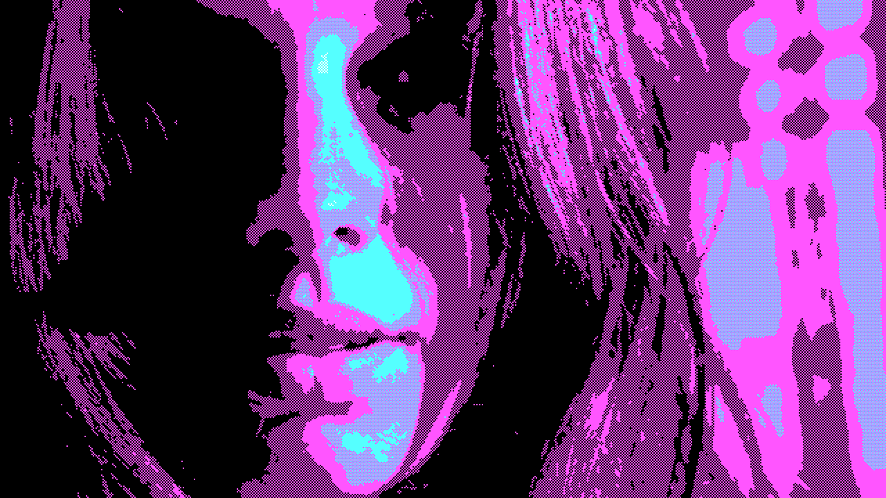 The 8-Bit effect applied to the reference frame
