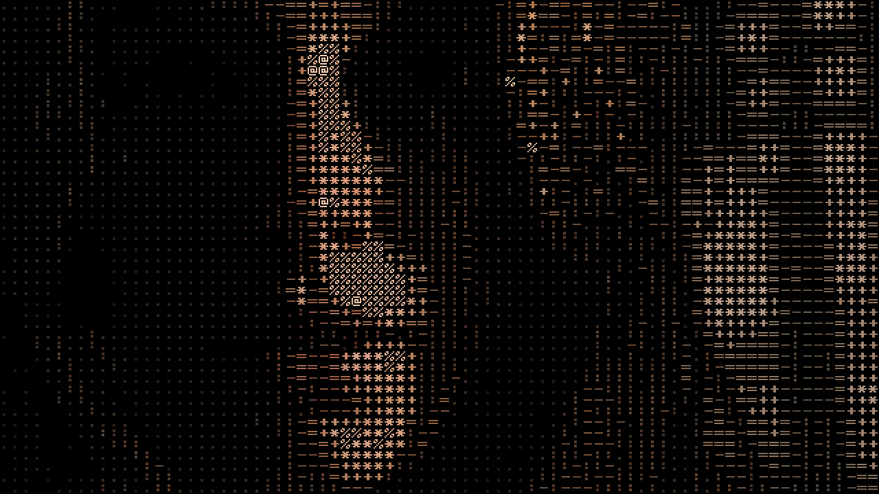 The ASCII effect applied to the reference frame